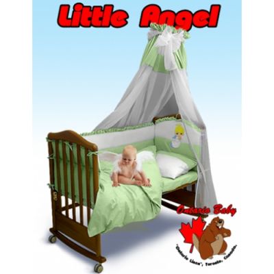 Детский постельный комплект Ontario Babу "Маленький Ангел" | Интернет-магазин Happy-Kids | Постель детская | Балдахин | Детский постельный комплект