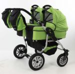 Универсальная коляска для двойни или деток от 0 и до 3 лет Tako Jumper DUO