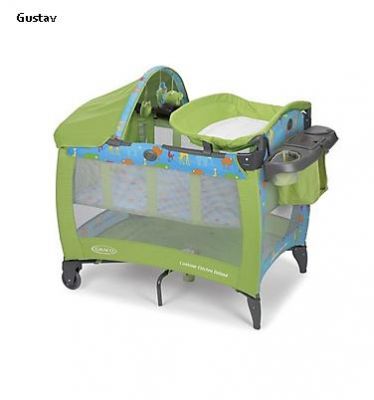 Манеж-кровать с пеленальным столиком Graco Contour
